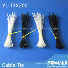 Selbstsichernder Nylon-Kabelbinder in der Größe 3X200mm